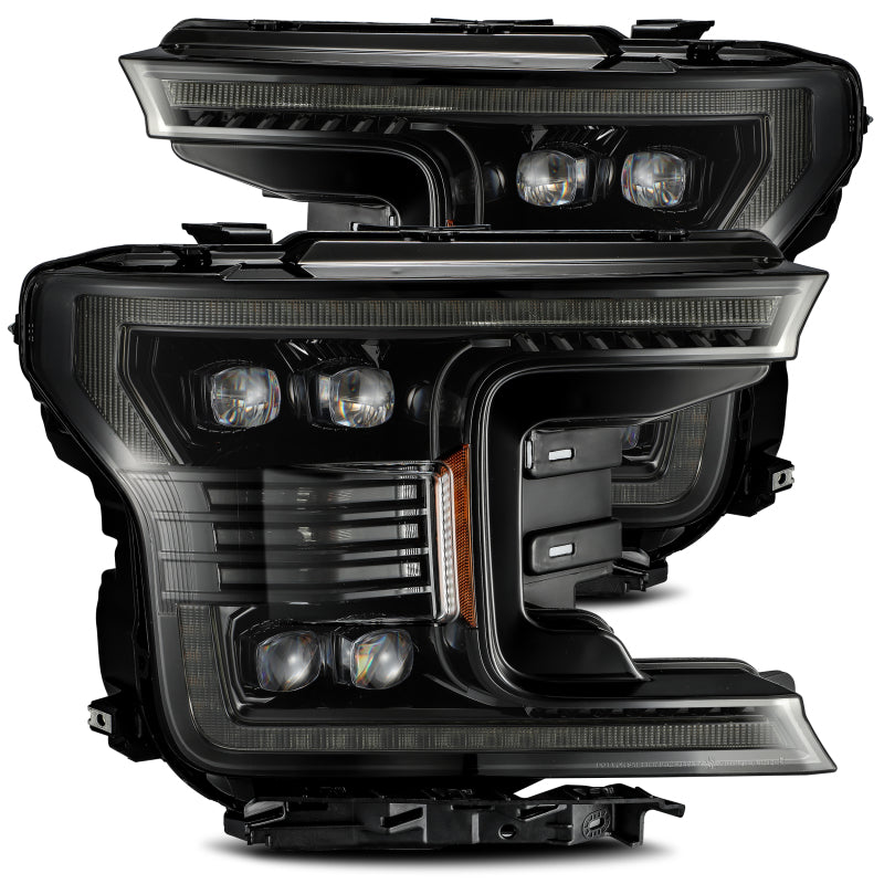 AlphaRex 18-20 Ford F-150 NOVA LED Proj Headlight Plank Style Alpha Blk w/Activ Light/Seq Signal/DRL 880165 *Discontinued