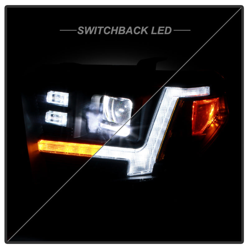 SPYDER Apex 14-21 Toyota Tundra High-Power LED Module Headlights - Black (PRO-YD-TTU14V2AP-SBSEQ-BK) 5088727