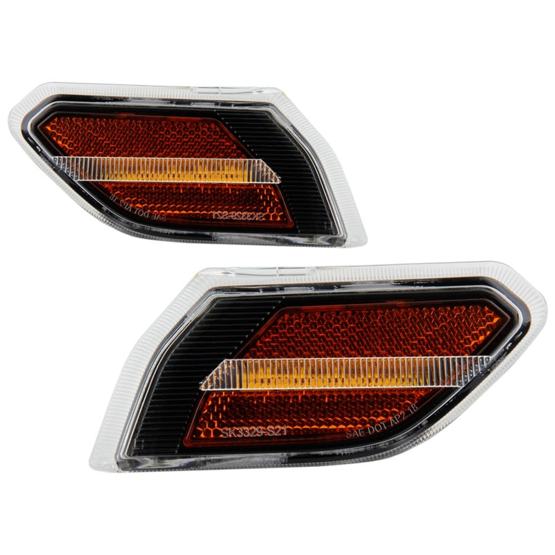 Spyder Jeep Wrangler 19-20 LED Side Marker Lights - Black (SML-YD-JW19-LED-BK) 5087836