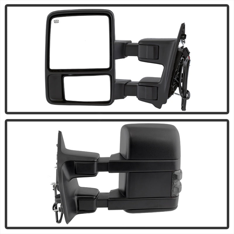 SPYDER xTune Ford SuperDuty 08-15 Extendable Heated Mirrors w/ LED Signal Smoke MIR-FDSD08S-PW-SM-SET 9935831