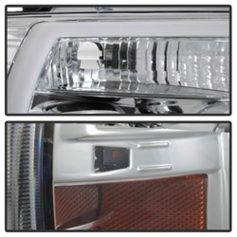 Spyder 04-08 Ford F-150 Light Bar Projector Headlights - Chrome (PRO-YD-FF15004V2-LB-C) 5084637
