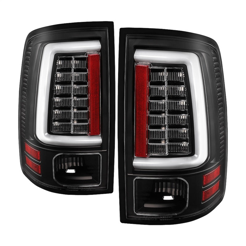 Spyder Dodge Ram 2013-2014 Light Bar LED Tail Lights - All Black ALT-YD-DRAM13V2-LED-BKV2 5085931