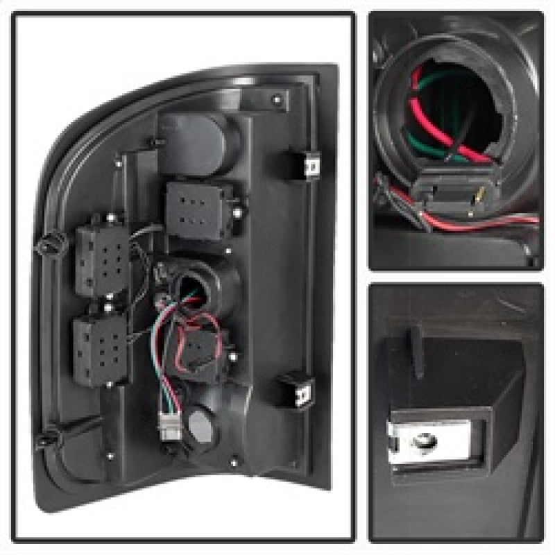 SPYDER Xtune Chevy Silverado 07-13 LED Tail Lights Black Smoke ALT-JH-CS07-LED-BKSM 5077493