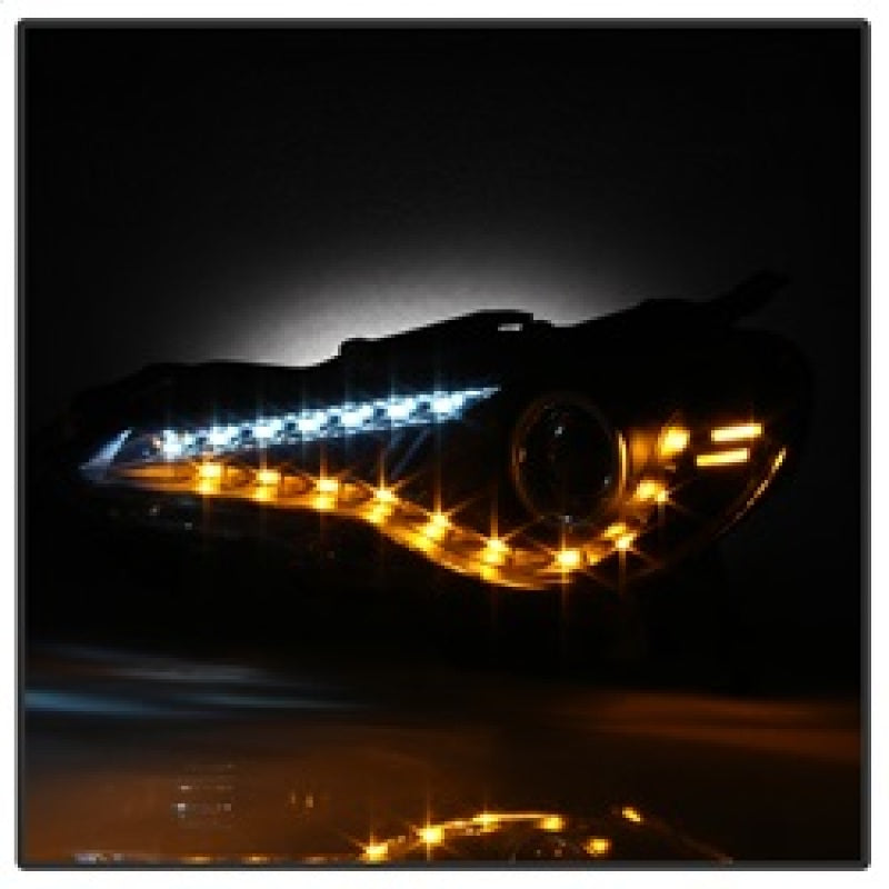 Spyder Scion FRS 12-14 Projector Headlights DRL LED Black PRO-YD-SFRS12-BK 5075413
