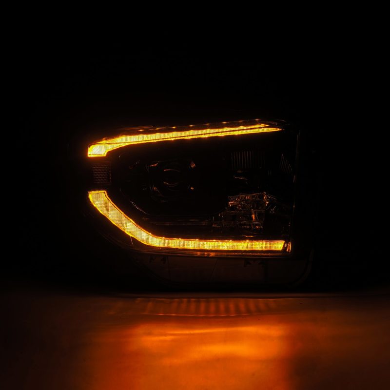 AlphaRex 14-21 Toyota Tundra PRO-Series Projector Headlights Black w/Seq. Sig. + DRL 880840 *Discontinued