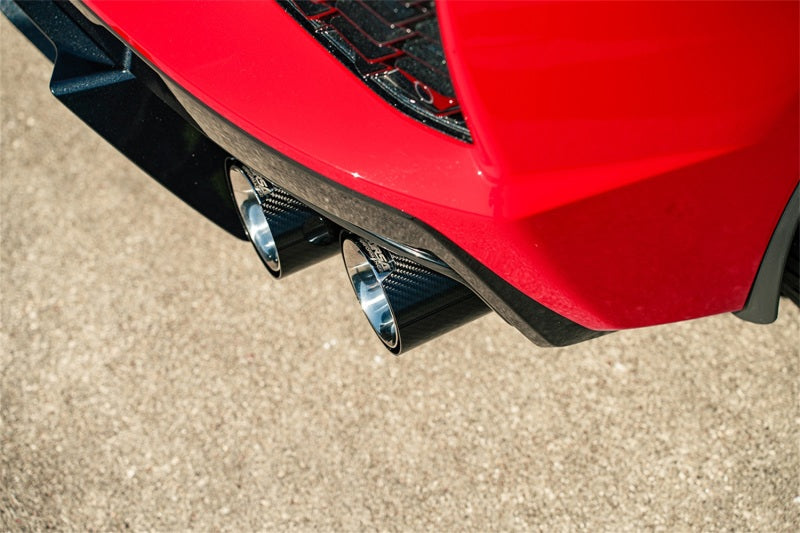 CORSA Performance Corsa 20-23 Chevrolet Corvette C8 RWD 3in Valved Cat-Back w/AFM w/4.5in Carbon Fiber Polished Tips 21103CF