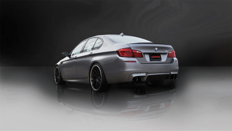 Corsa 12-13 BMW M5 F10 Black Sport Axle-Back Exhaust 14934BLK