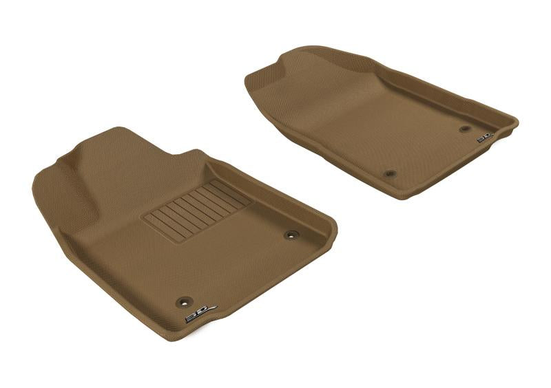 3D MAXpider 2007-2012 Lexus ES Kagu 1st Row Floormat - Tan L1LX00011502