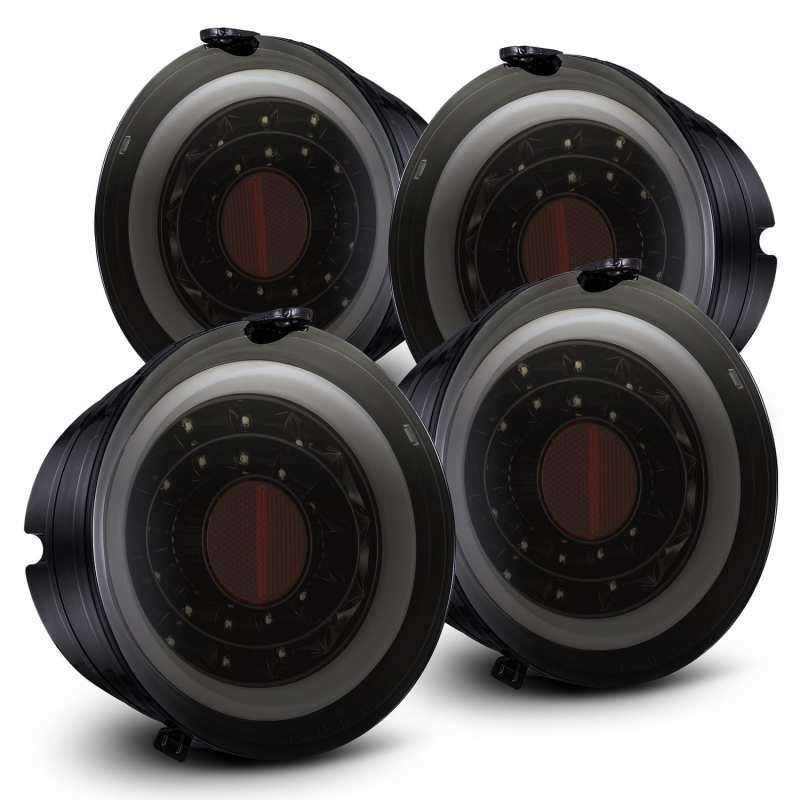 AlphaRex 05-13 Chevrolet Corvette PRO-Series LED Tail Lights Jet Black 610020 *Discontinued