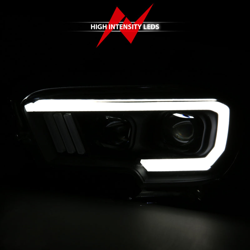 Anzo Toyota Tacoma '16-18 Projector Plank Style Switchback H.L Black Amber