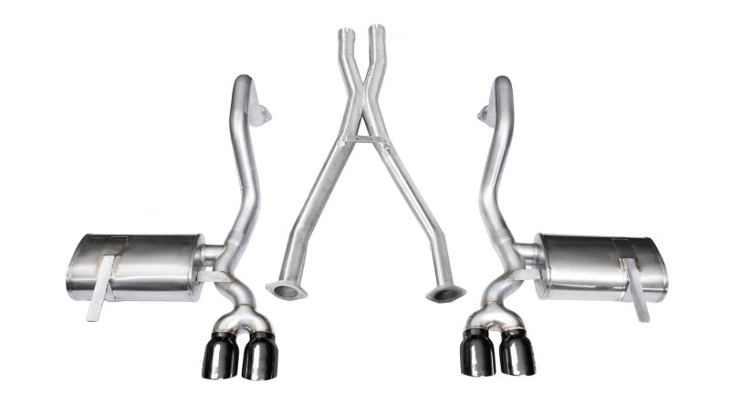Corsa 97-04 Chevrolet Corvette C5 Z06 5.7L V8 Black Xtreme Cat-Back + XO Exhaust 14114BLK