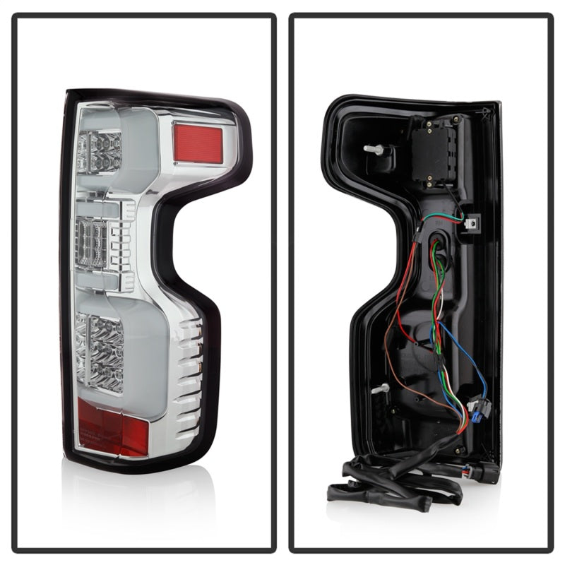 Spyder Chevy Silverado 19-20 (Do Not Fit Halogen Model) LED Tail Light - Chrome ALT-YD-CS19LED-C 5087287