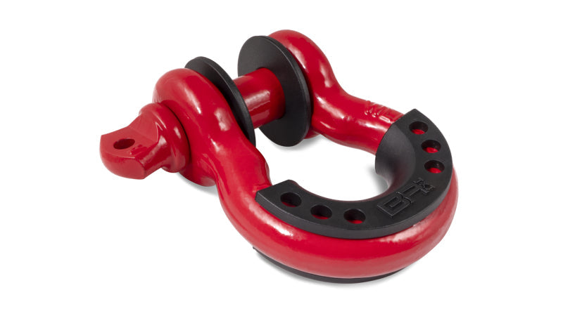 Body Armor 4x4 3/4in Red D-Ring with Black Isolators Single 3204