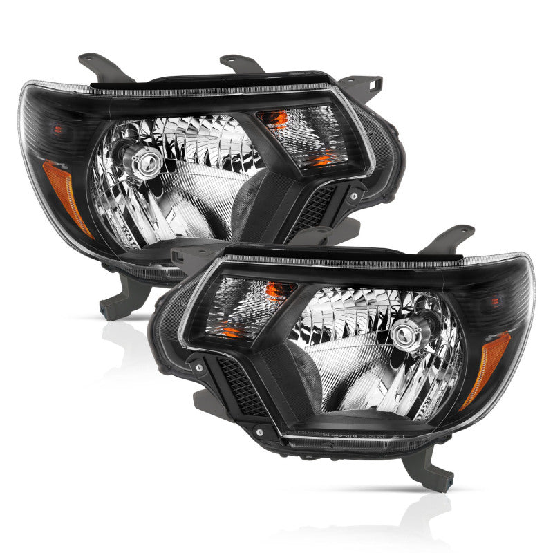 Anzo  2012-2015 Toyota Tacoma Crystal Headlights Black