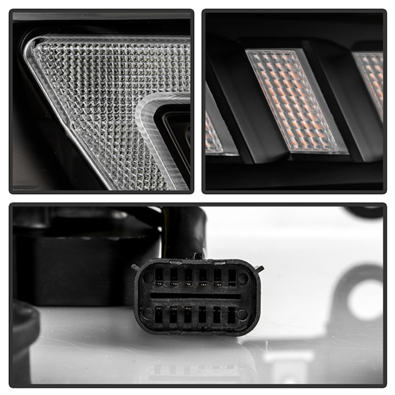SPYDER 19-22 Dodge Ram 2500 (Halogen Only) Projector Headlights - Black PRO-YD-DR19HDHALSI-SEQ-BK 5088611