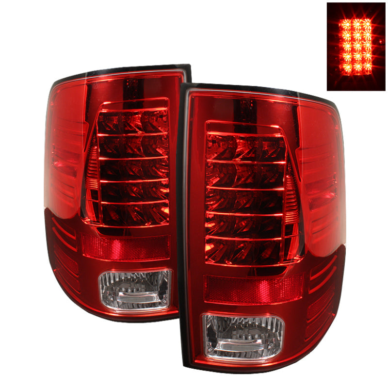 Spyder Dodge Ram 1500 09-14 LED Tail Lights Incandescen- Red Clear ALT-YD-DRAM09-LED-RC 5017567
