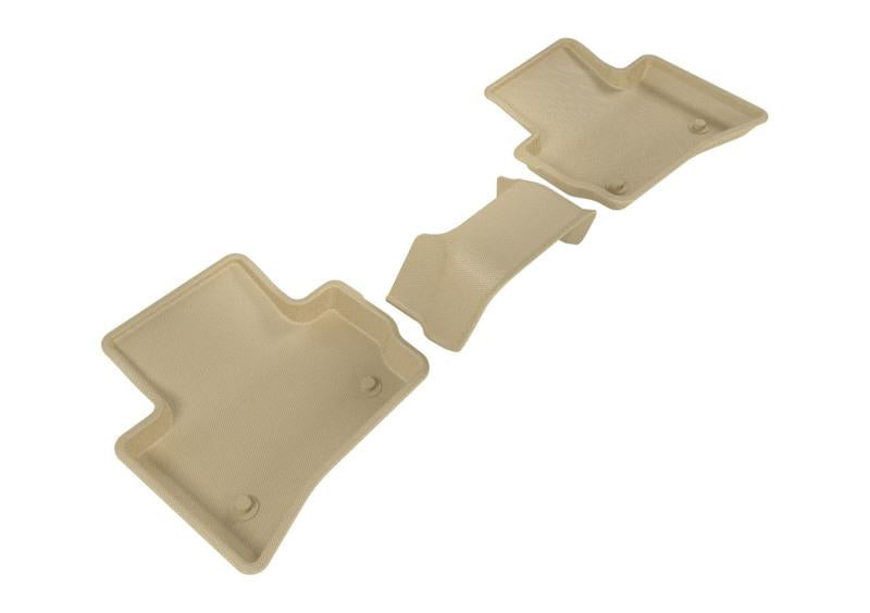 3D MAXpider 2017-2020 Jaguar/Land Rover F-Pace/Range Rover Velar Kagu 2nd Row Floormats - Tan L1JG01221502