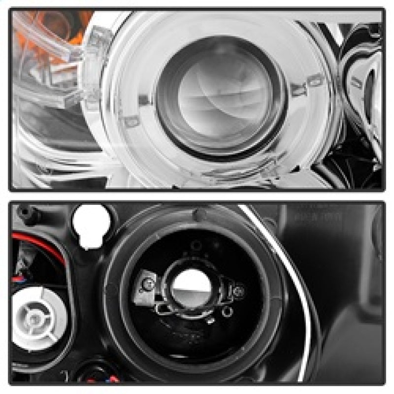Spyder BMW E90 3-Series 06-08 Projector LED Halo Amber Reflctr Rplc Bulb Chrm PRO-YD-BMWE9005-AM-C 5009012