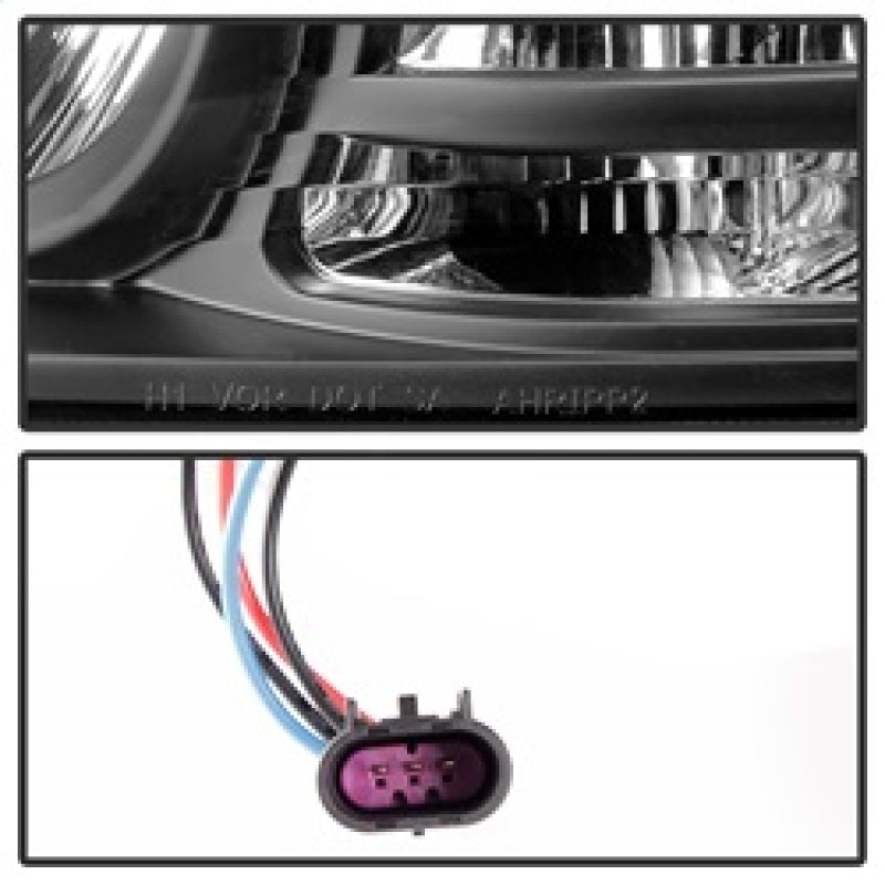 Spyder Dodge Ram 09-12 Projector Headlights Light Bar DRL Black PRO-YD-DR09-LBDRL-BK 5081001