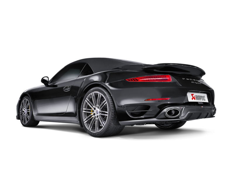 Akrapovic 14-15 Porsche 911 Turbo/Turbo S (991) Slip-On Line (Titanium) w/ Carbon Titanium Tips S-PO991TSO-HT