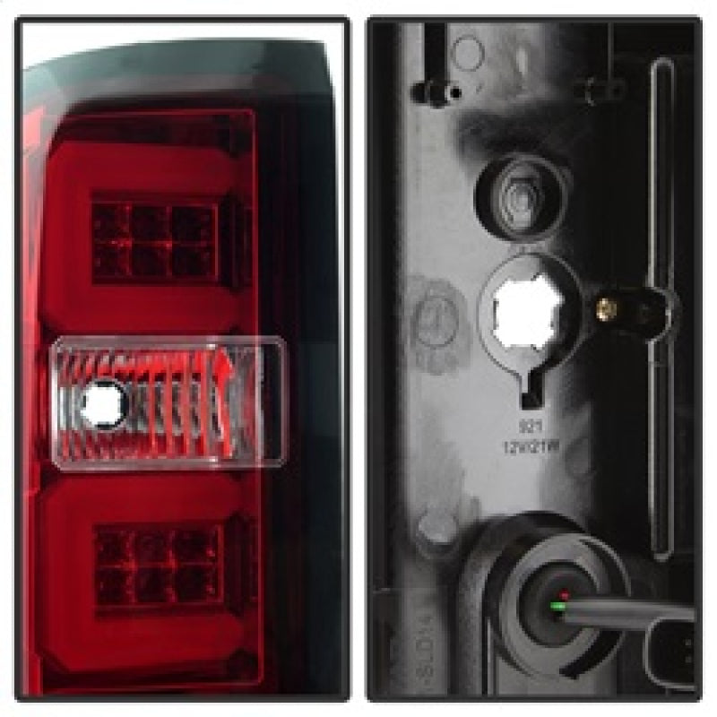 Spyder Chevy Silverado 2016-2017 Light Bar LED Tail Lights - Red Clear ALT-YD-CS16-LED-RC 5083753