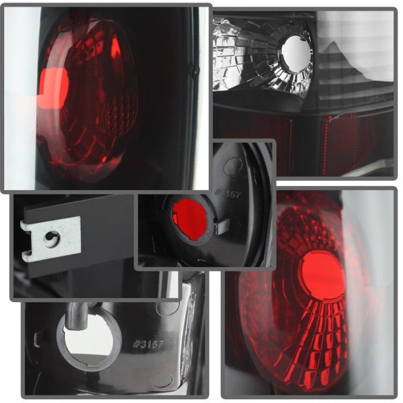 Spyder Chevy Silverado 1500 99-02 (Not Fit Stepside) Euro Style Tail Lights Blk Smke ALT-YD-CS99-BSM 5078056