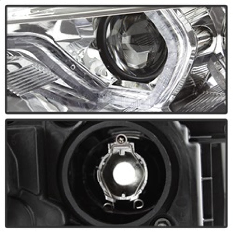 Spyder 12-14 BMW F30 3 Series 4DR Projector Headlights - LED DRL - Chrome (PRO-YD-BMWF3012-DRL-C) 5084354