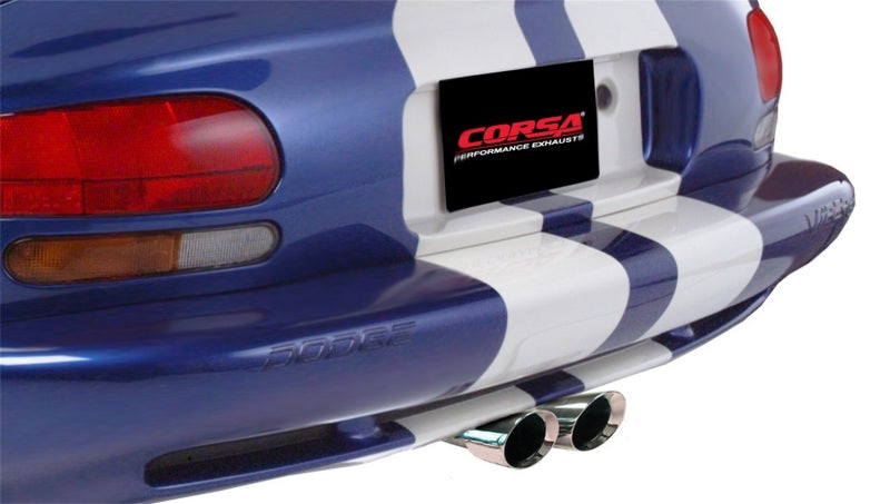 Corsa Performance 96-02 Dodge Viper GTS 8.0L V10 Polished Sport Cat-Back Exhaust w/3in