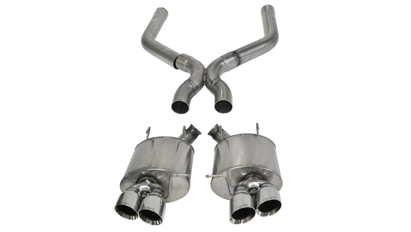 Corsa Performance 13-13 Ford Mustang Shelby GT500 5.8L V8 Polished Sport Axle-Back