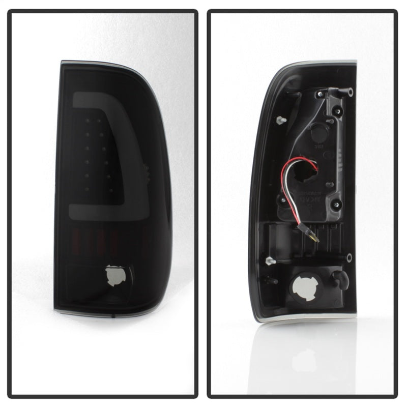 SPYDER xTune 97-03 Ford F-150 Light Bar LED Tail Lights - Black Smoke (ALT-ON-FF15097-LBLED-BSM) 9038501