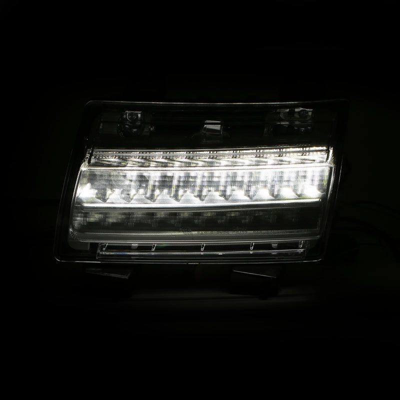 ANZO 18-19 Jeep Wrangler JL LED Chrome Clear w/ Sequential Signal 511082