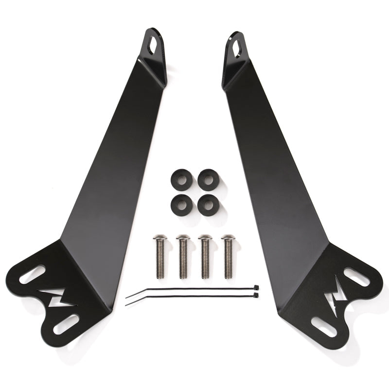 ANZO 2007-2015 Jeep Wrangler 12in inch LED Bar Hood Mounting Brackets 851049