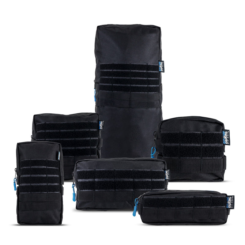 Borne Off-Road Molle Pouch Set - 6-Pack BNMP-B-002