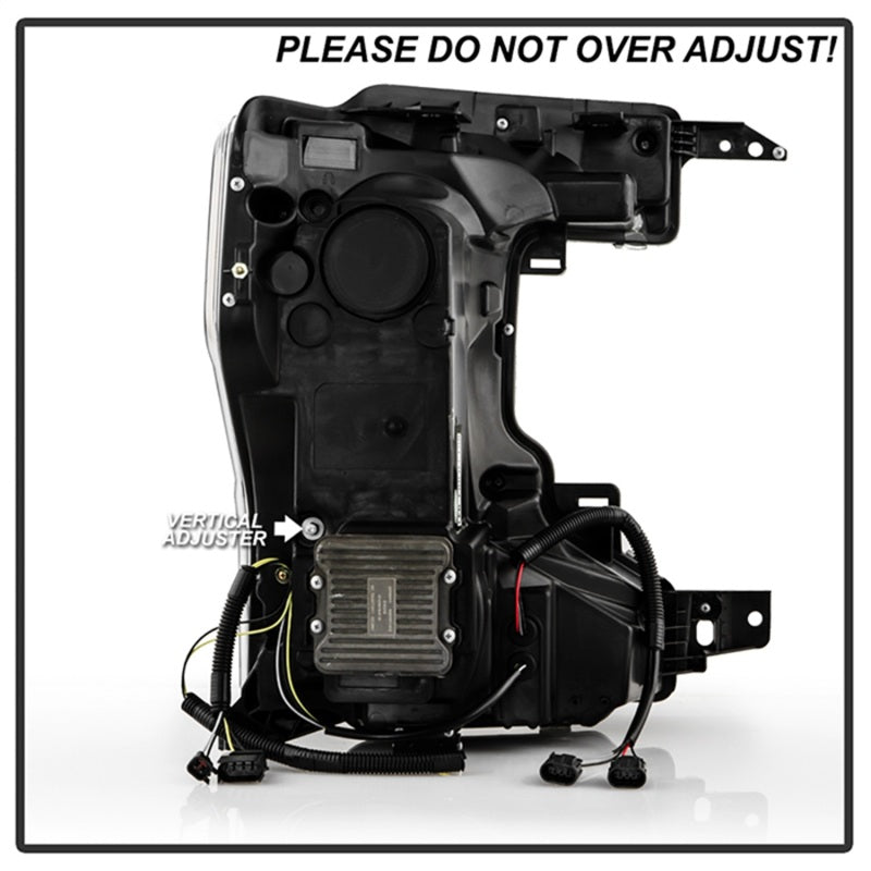 SPYDER Apex 20-22 Ford F250/F350 (Halogen) High-Power LED Headlights - Black PRO-YD-FS20HALAP-SEQ-BK 5088635