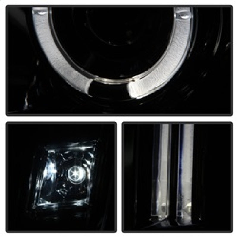 Spyder GMC Yukon 07-14/Yukon Denali 07-14 Projector Headlights LED Halo LED Smke PRO-YD-GY07-HL-SM 5029348