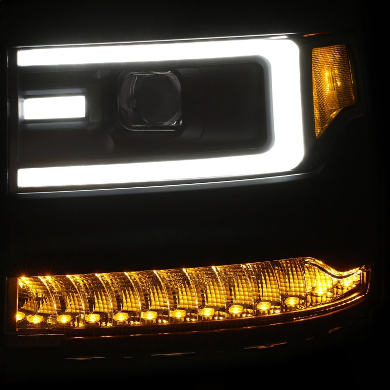 Anzo HL SEQ Chevy Silverado 1500 Black