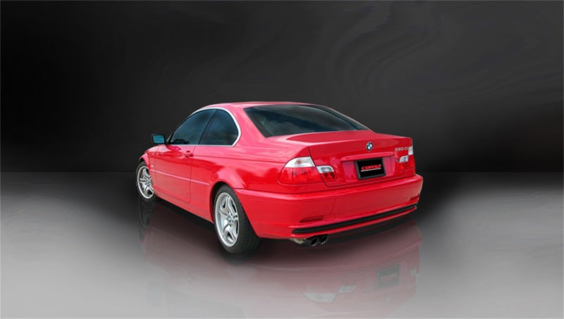 Corsa Performance 01-06 BMW 325i/ci Convertible E46 Black Sport Axle-Back Exhaust