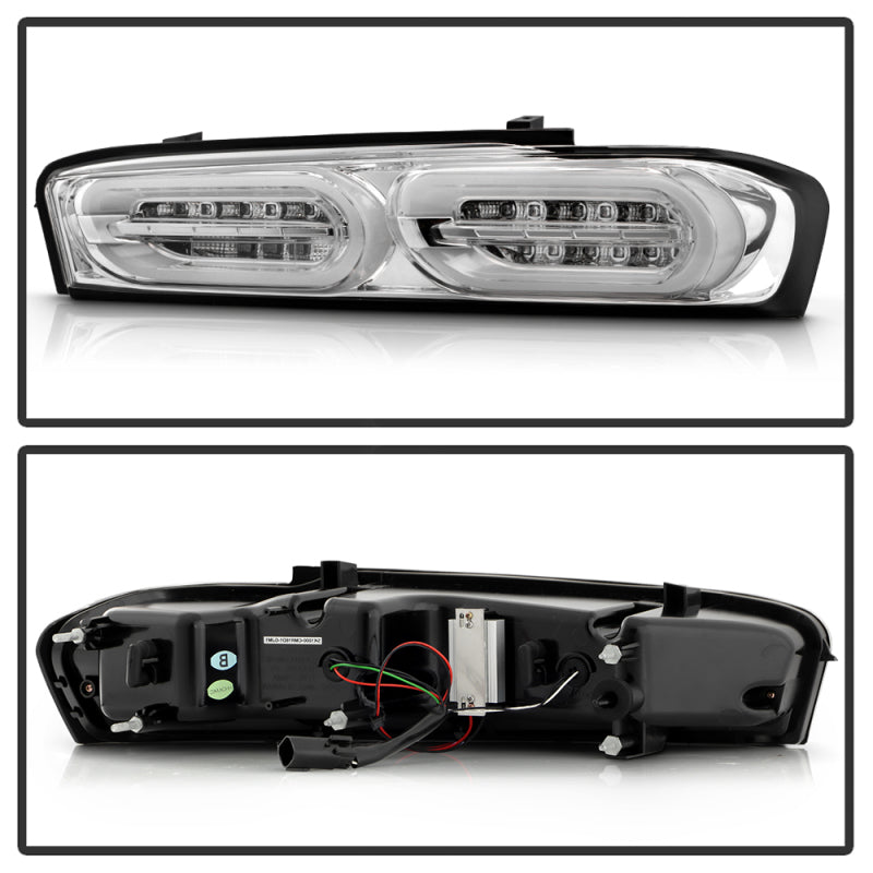 Spyder Chevy Camaro 16-18 Halogen LED Tail Lights Chrome ALT-YD-CCAM16HAL-SEQ-C 5087225