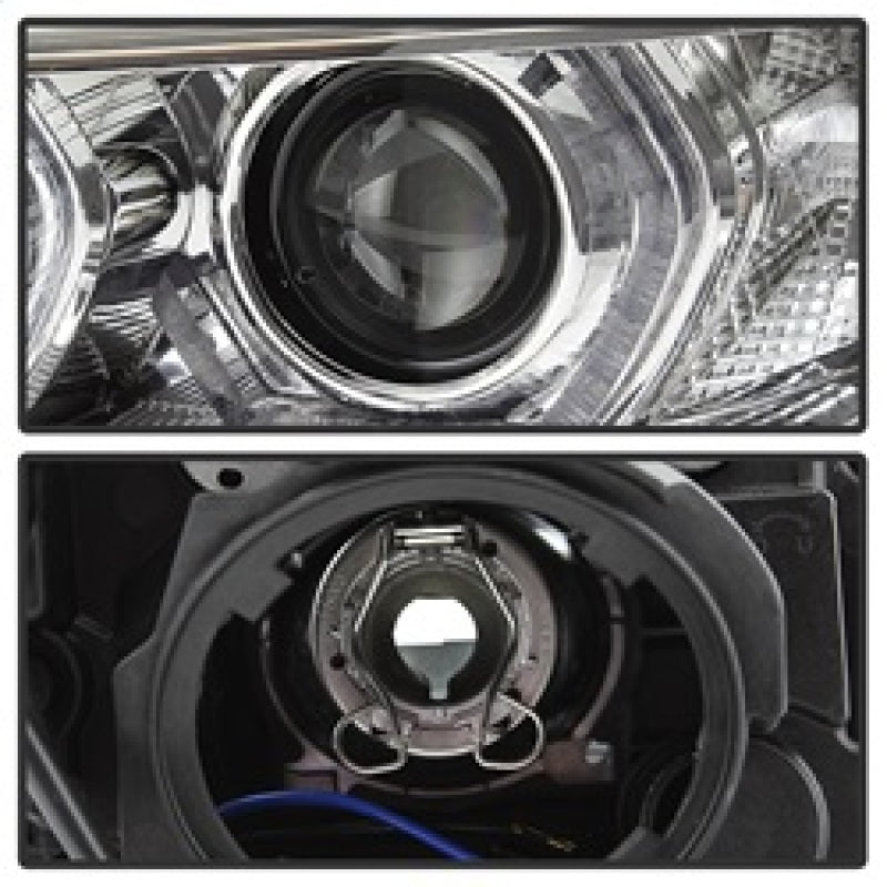 Spyder 12-14 BMW F30 3 Series 4DR Projector Headlights - LED DRL - Chrome (PRO-YD-BMWF3012-DRL-C) 5084354