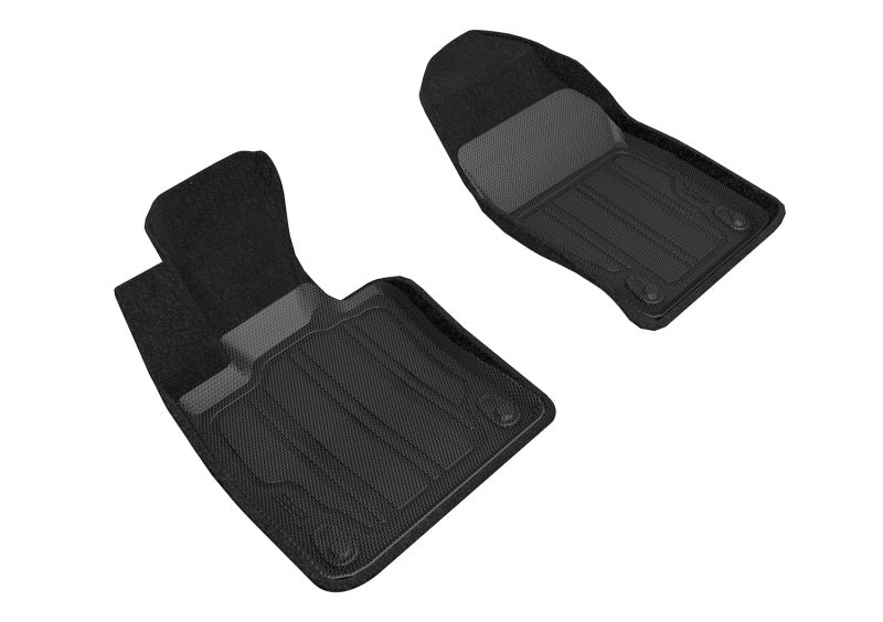 3D MAXpider 19-21 Volvo S60/V60 20-21 V60 Cross Country Elegant Hybrid 1st Row Floormat - Black SLVV03514709