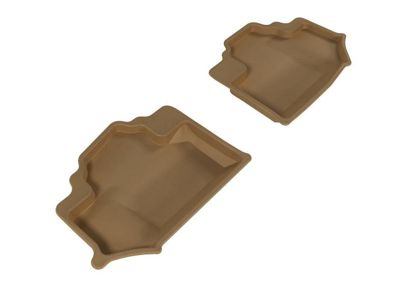 3D MAXpider 2014-2018 Jeep Wrangler JK 2-Door Kagu 2nd Row Floormats - Tan L1JP01221502