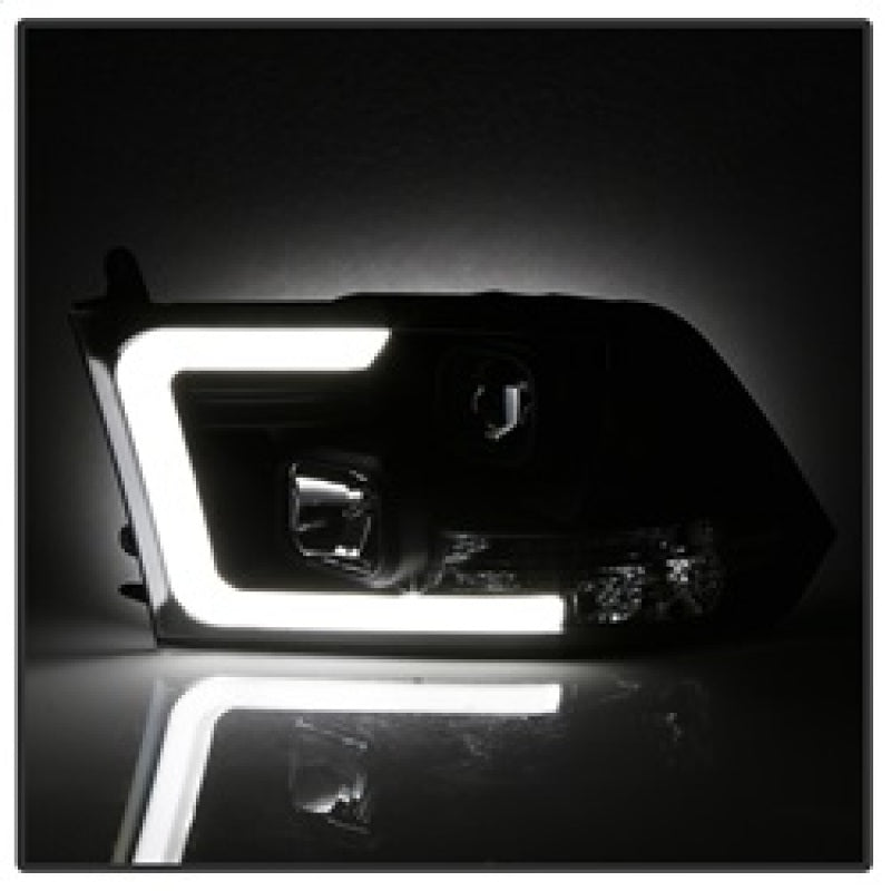 Spyder 09-16 Dodge Ram 1500 Version 2 Headlights Light Bar DRL Black PRO-YD-DR09V2-LBDRL-BK 5084811