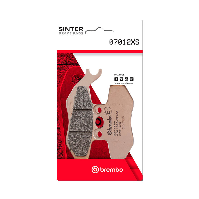 Brembo OE 99-03 Piaggio Vespa GT Hexagon 250cc Sinter Brake Pad - Front 07012XS