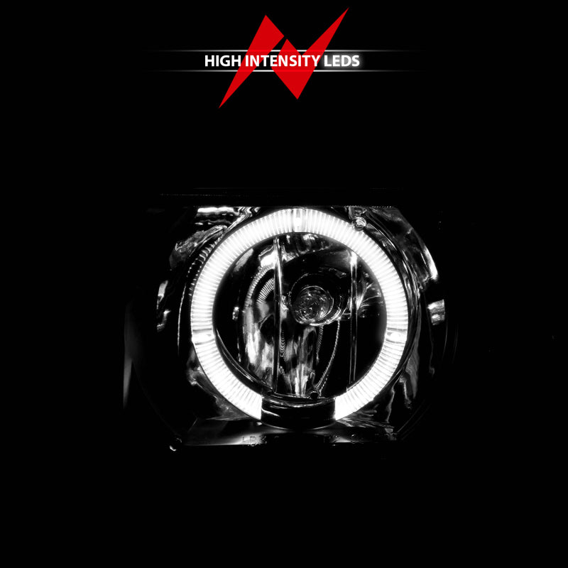 Anzo 1998-2005 Chevrolet S-10 Projector Headlights w/ Halo Black