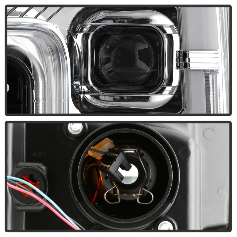 Spyder 17-18 Ford F250/F350/F450 Halogen Model Only -White Light Bar- Chrome- PRO-YD-FS17HALSI-C 5087843