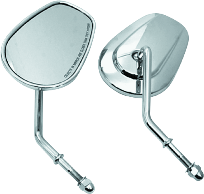 Bikers Choice Tapered Short Stem Mirrors Chr 482008