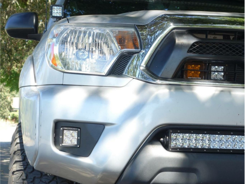 Cali Raised LED Cali Raised 2012-2015 Toyota Tacoma Led Fog Light Pod Replacements Brackets Kit - W/ 3X2 18 Pods CR2458