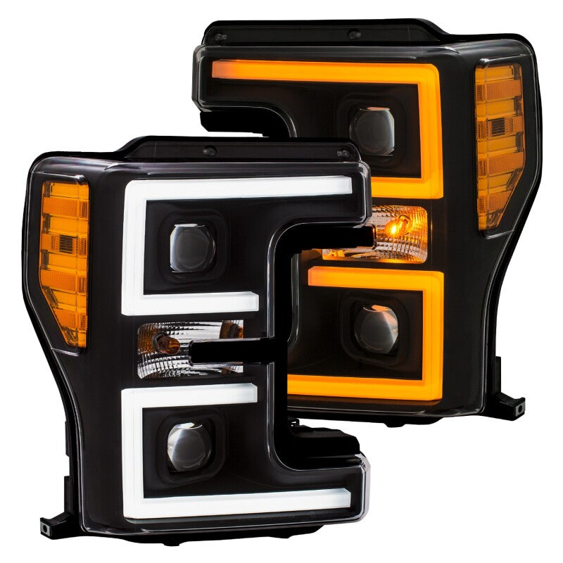 Anzo LED Headlights 17-18 Ford F-250 Projector Plank-Style