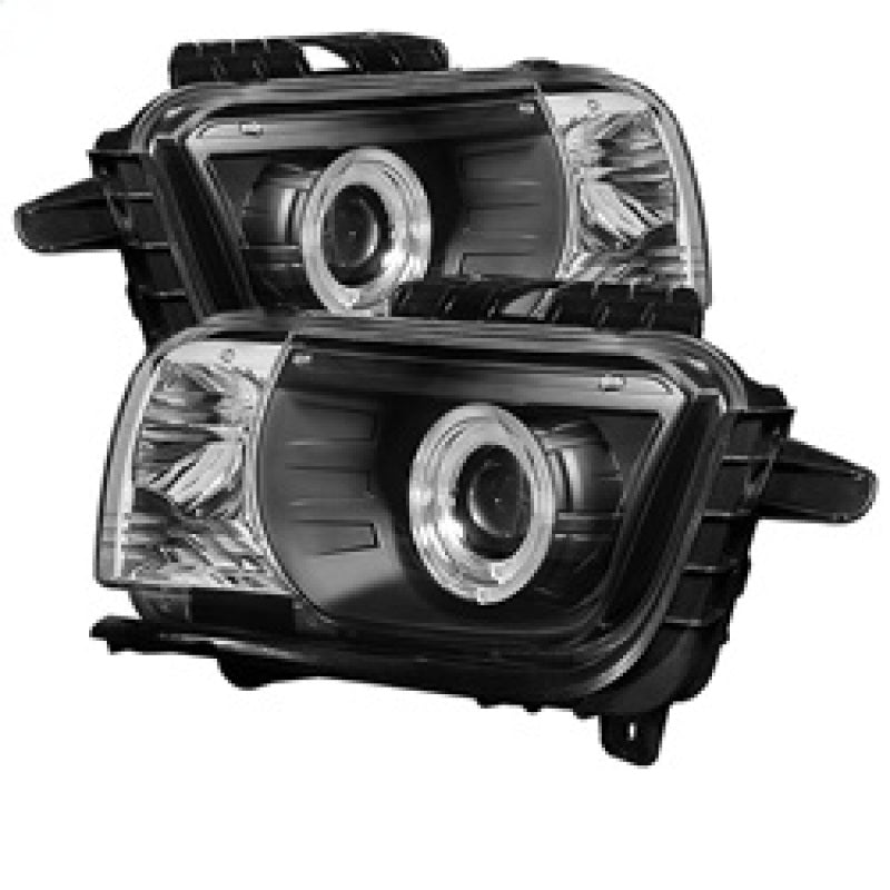 Spyder Chevy Camaro 10-13 Projector Headlights Dual Halo LED Halo Blk High/ PRO-YD-CCAM2010-HL-BK 5034236