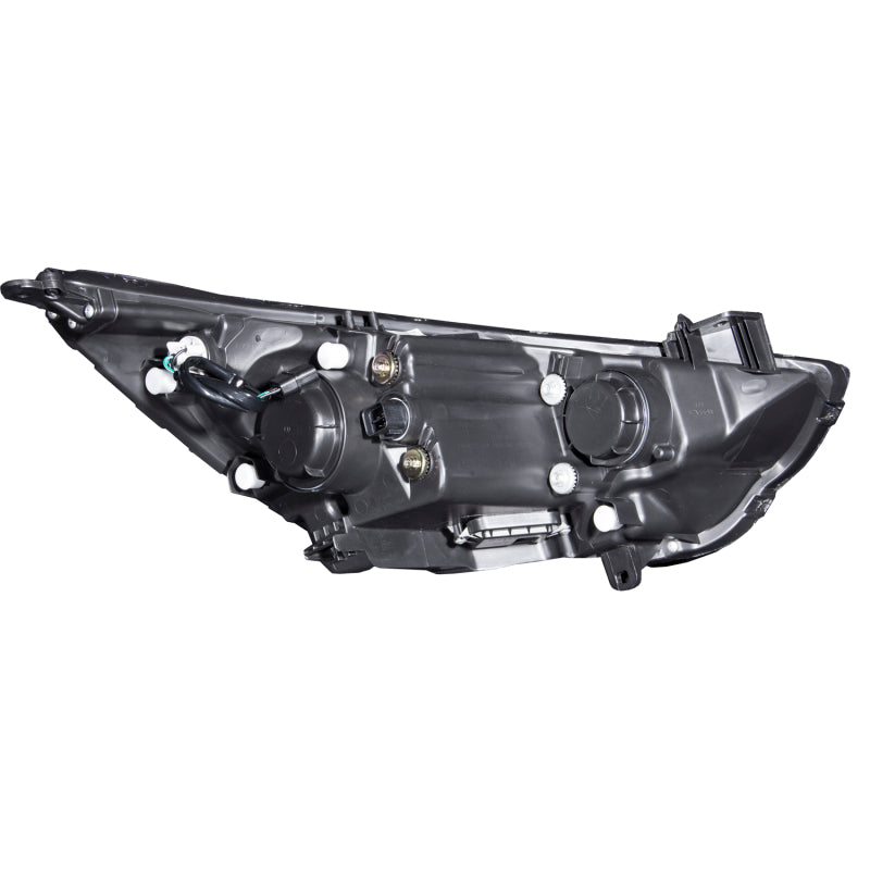 Anzo 2012-2013 Hyundai Accent Projector Headlights w/ Halo Black (CCFL)